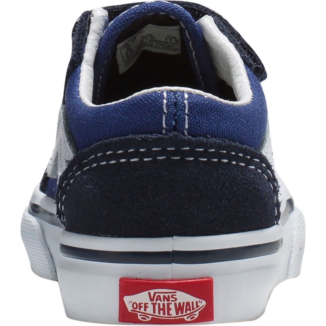 Vans Toddler Boys Old Skool V Navy Sneakers - Image 4 of 4