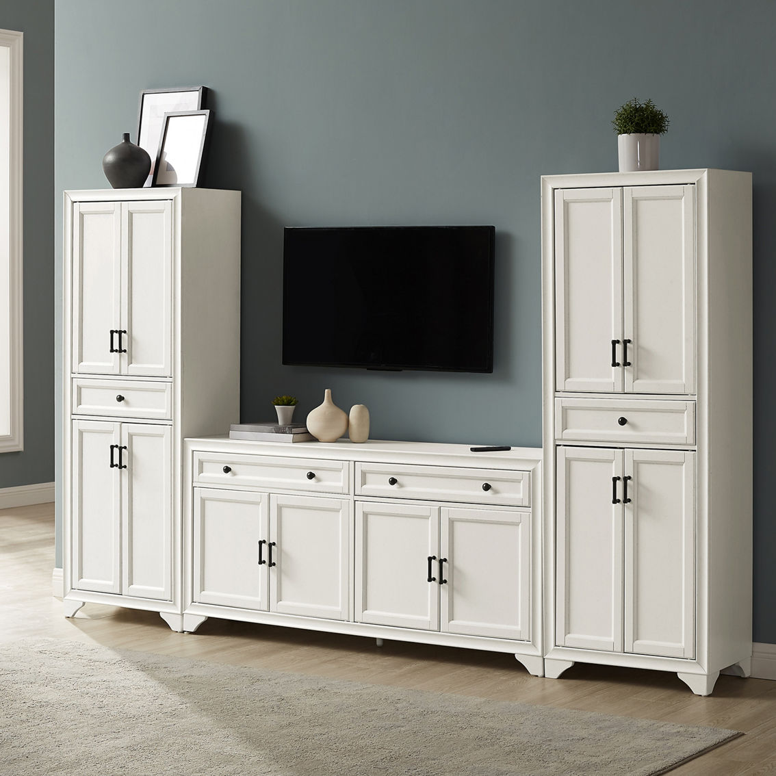 Crosley Furniture Tara 3 pc. Sideboard and Bookcase Set - Image 2 of 7