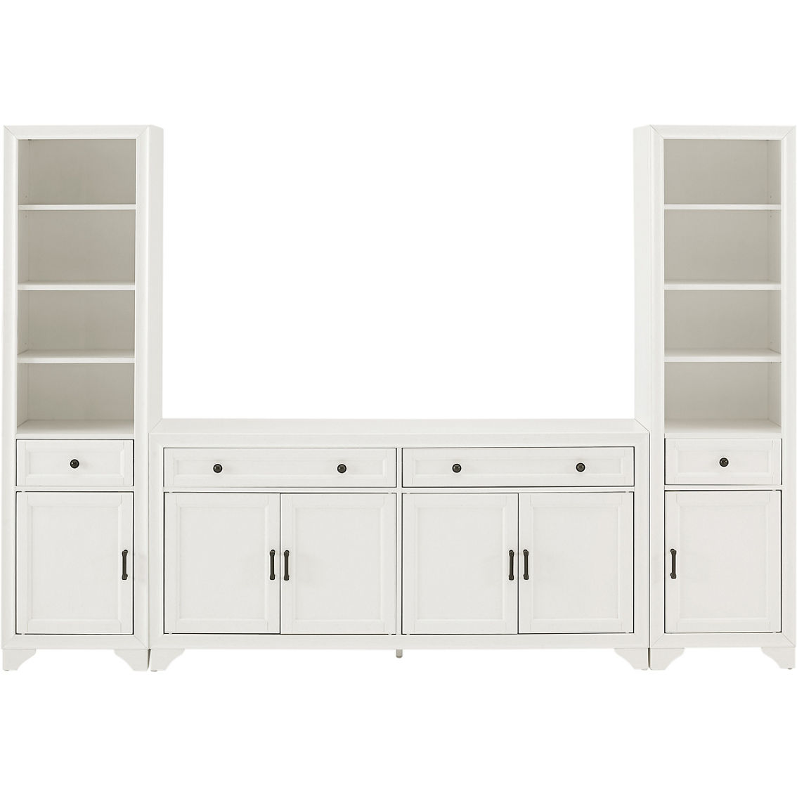 Crosley Furniture Tara 3 pc. Sideboard and Bookcase Set - Image 4 of 7