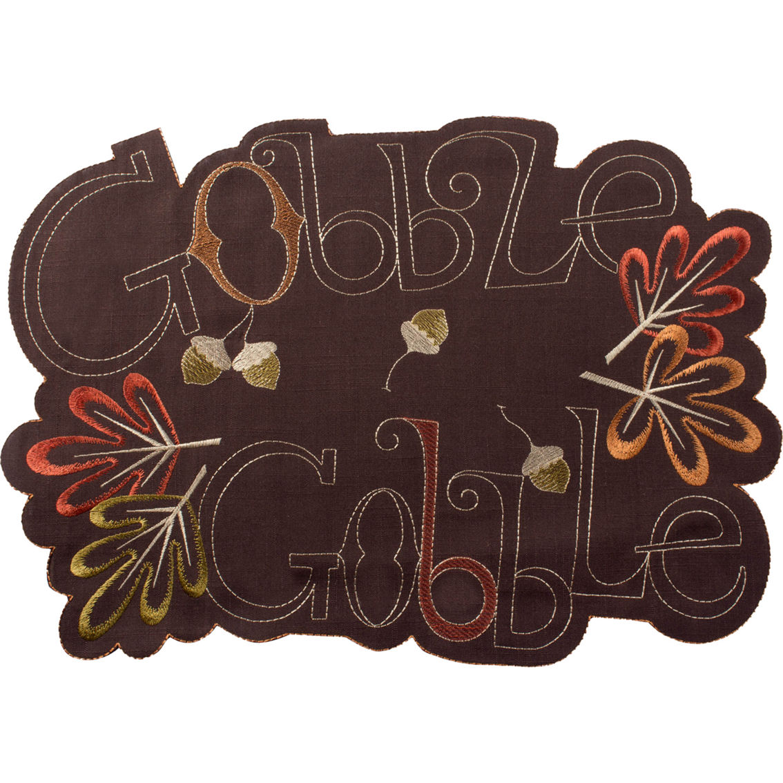 Design Imports Gobble Gobble Embroidered Placemats, Set of 4 - Image 2 of 6