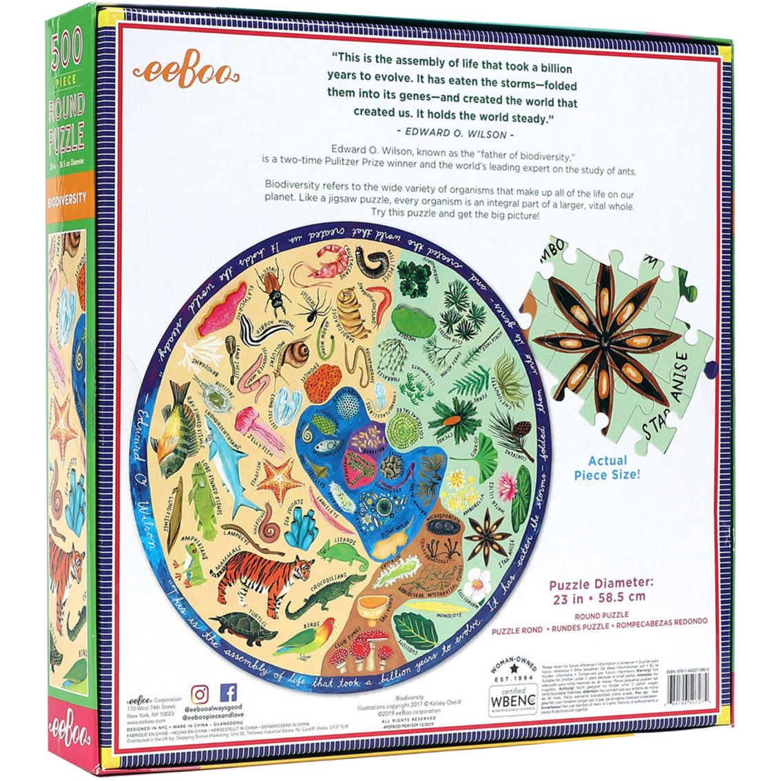 Biodiversity Round Puzzle 500 pc. - Image 2 of 4