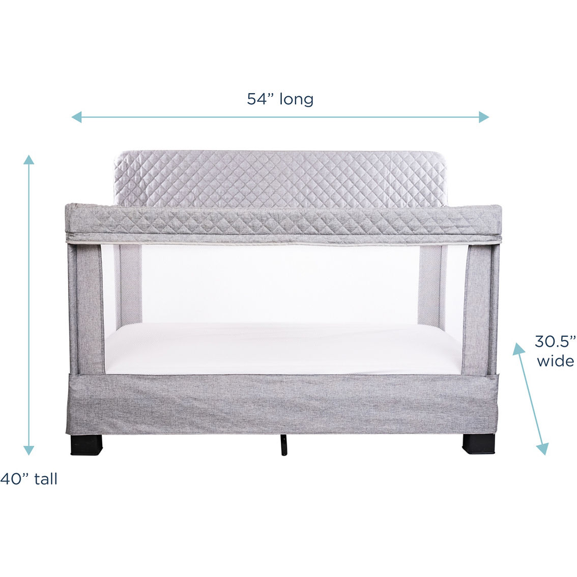 Baby Delight Horizon Breathable Mesh Crib with Headboard - Image 7 of 7