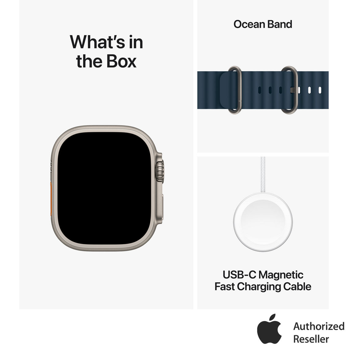 Apple Watch Ultra 2 GPS Cell 49mm Titanium Case with Ocean Band - Image 9 of 10