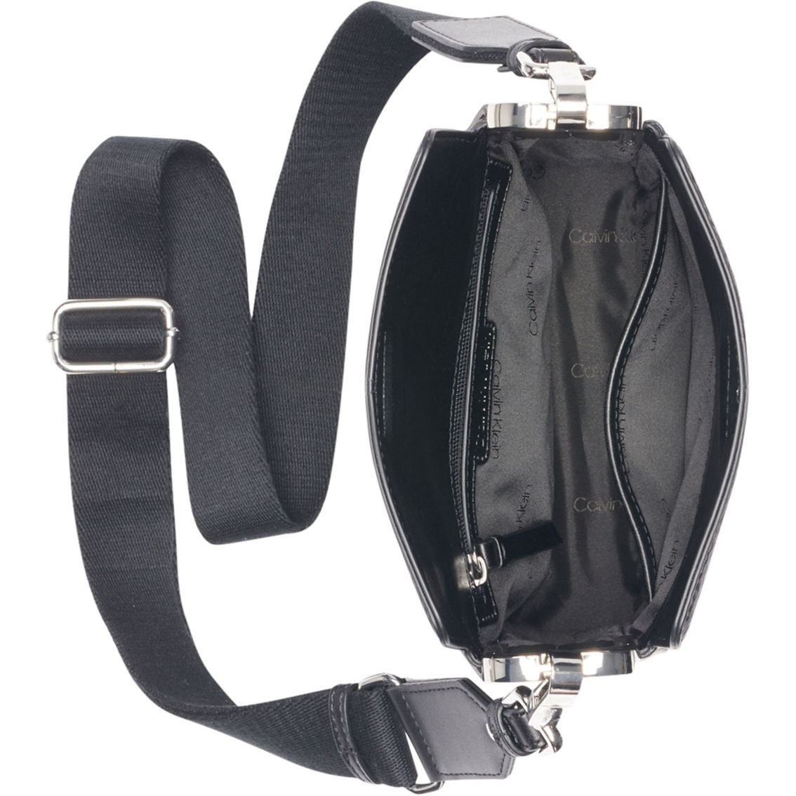 Calvin Klein Fay Crossbody, Black Silver - Image 4 of 5