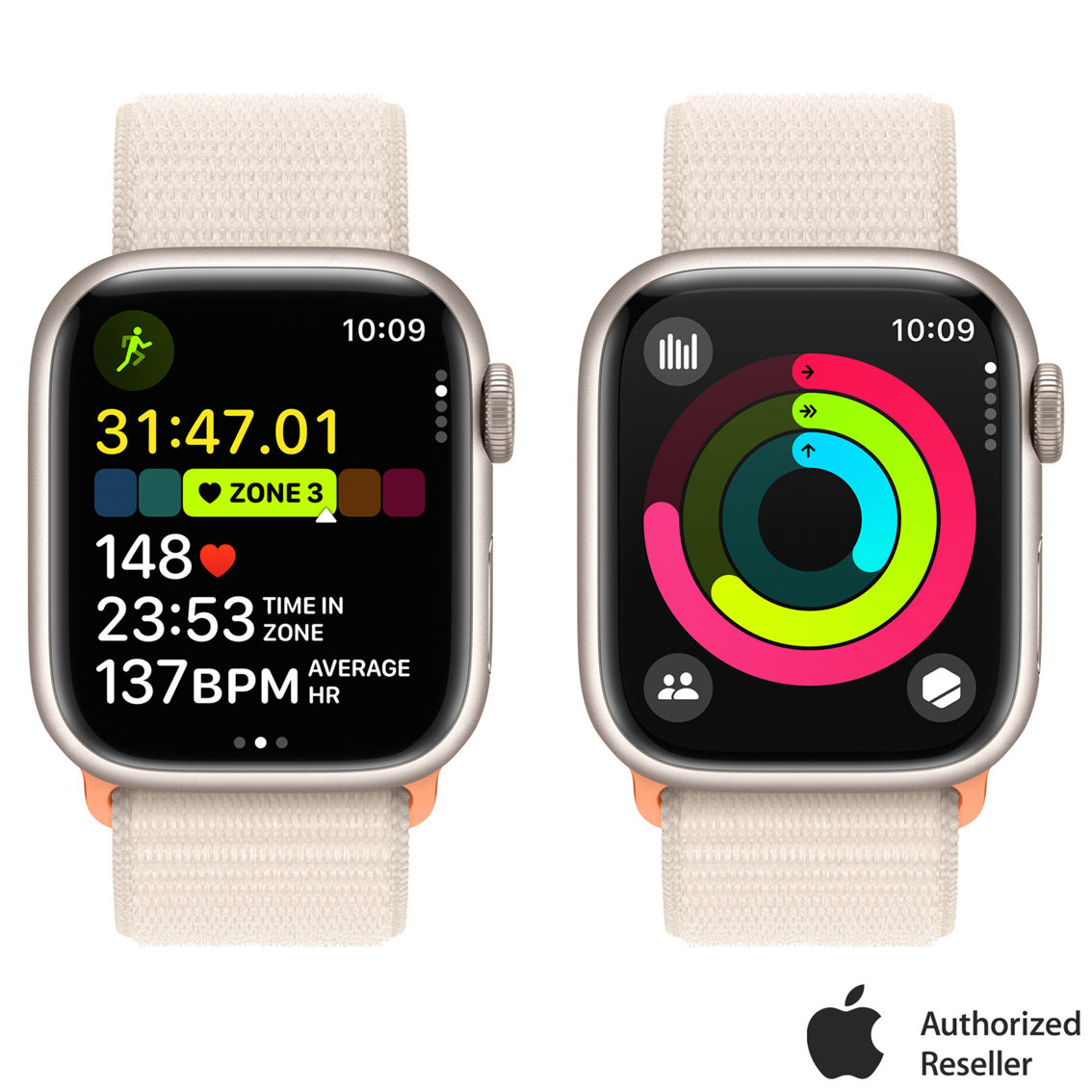 Apple Watch Series 9 GPS Midnight Aluminum Case with Sport Loop - Image 7 of 10
