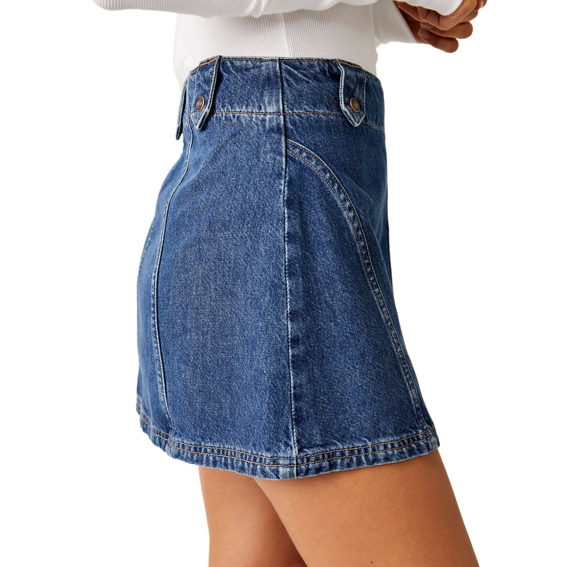 Free People We the Free Runaway Denim Skirt - Image 3 of 5