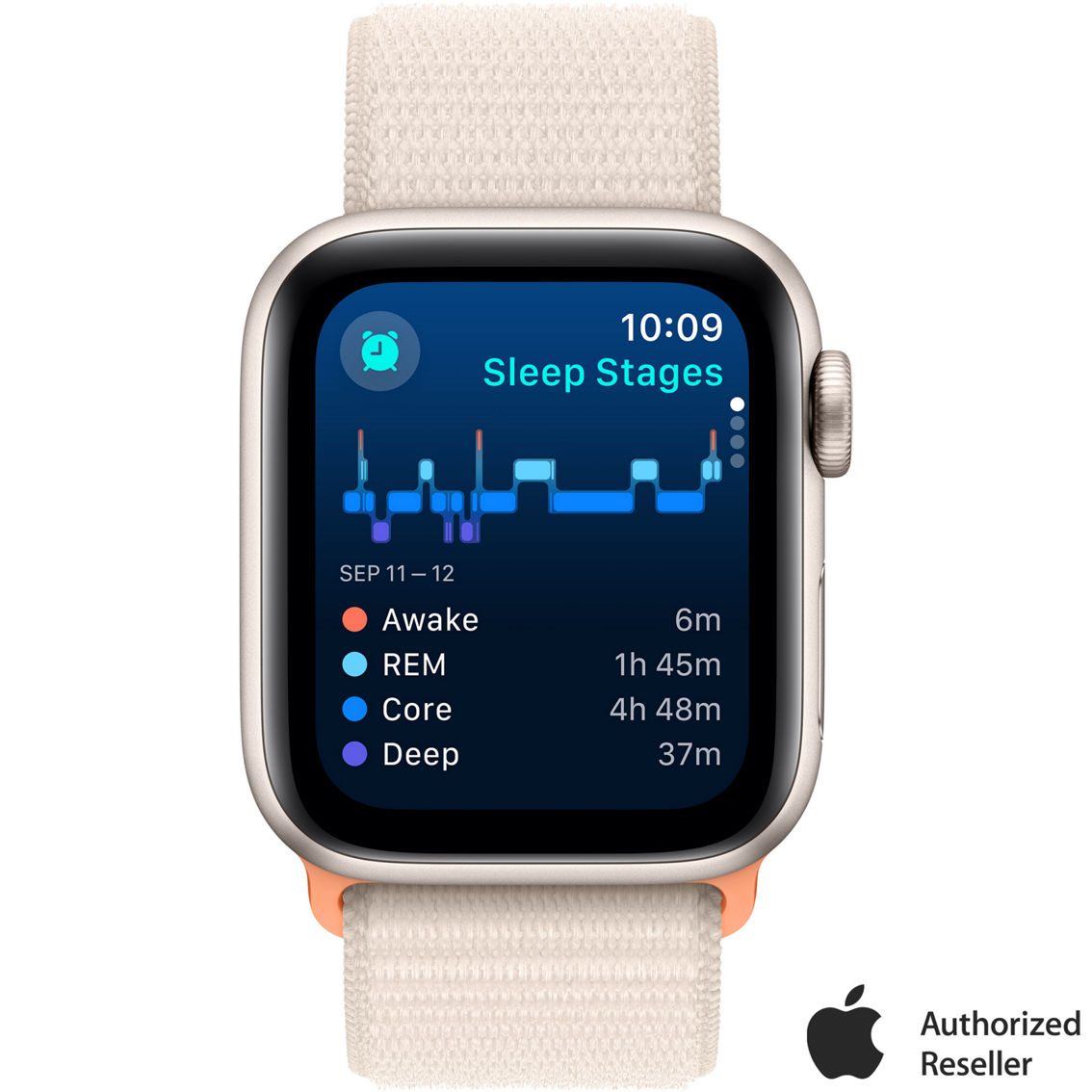 Apple Watch SE GPS 40mm Aluminum Case with Sport Loop Band - Image 6 of 10