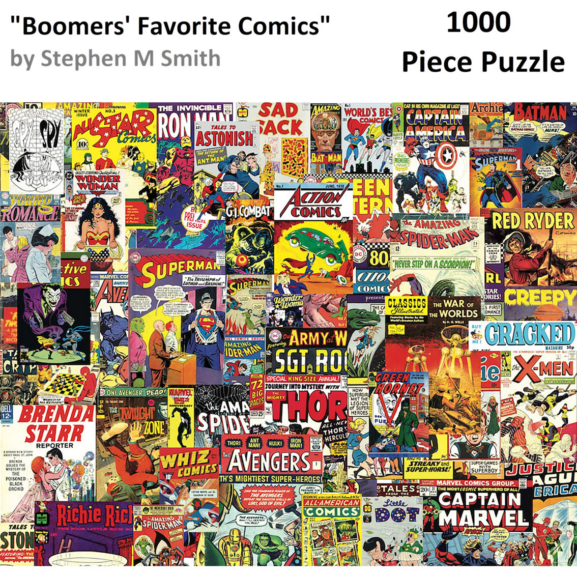 Hart Puzzles Boomers' Favorite Comics 1,000 pc. Puzzle - Image 3 of 6