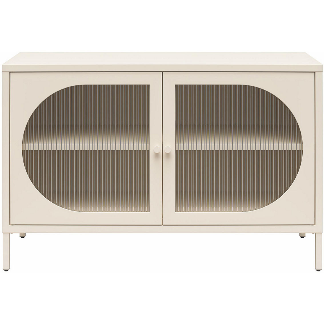 Mr. Kate Luna Wide 2 Door Accent Cabinet with Fluted Glass - Image 2 of 6