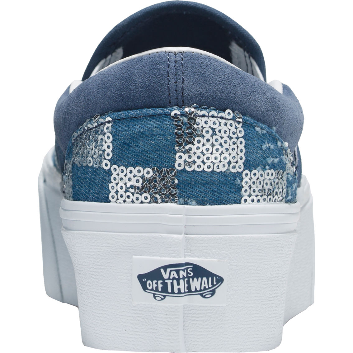 Vans Classic Slip On Stackform Glimmer Check Shoes - Image 4 of 4