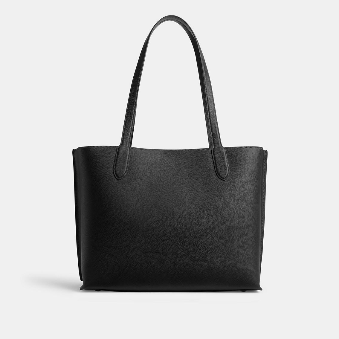 Coach Polished Pebble Leather Willow 38 Tote, Black - Image 2 of 3