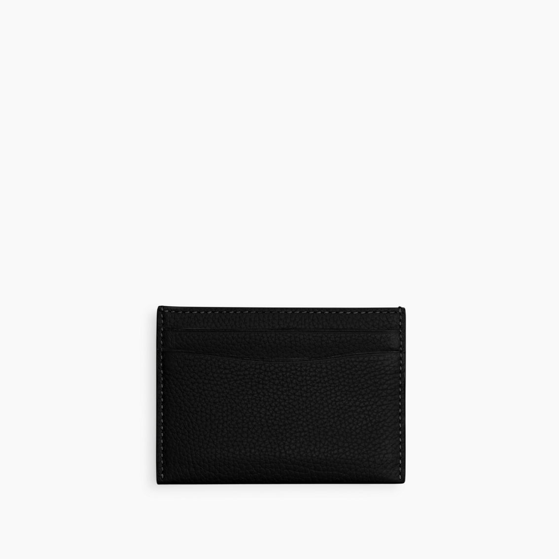 Coach Polished Pebble Leather Essential Card Case Black - Image 2 of 3