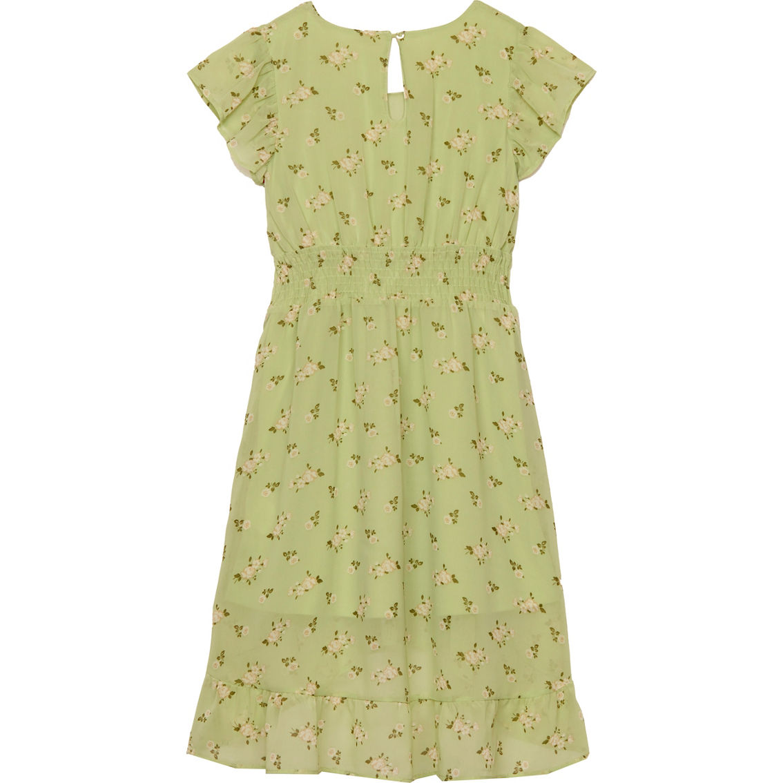 Sweet Butterfly Girls Chiffon Printed Dress - Image 2 of 2