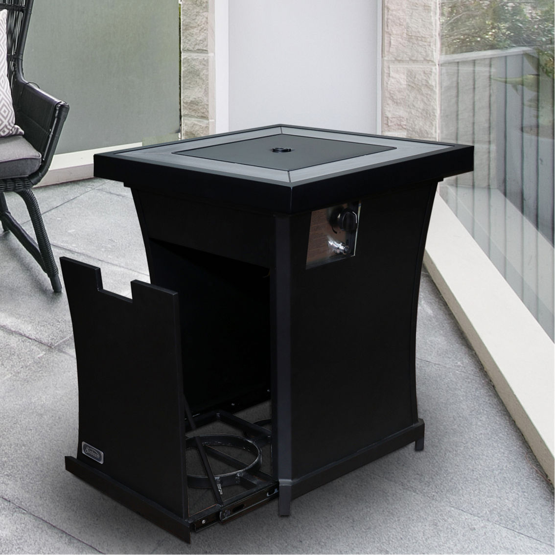 Sunbeam Urban Black Fire Pit - Image 4 of 6