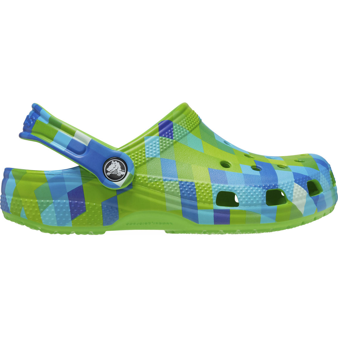 Crocs Grade School Boys Classic Digi Block Clogs - Image 2 of 7