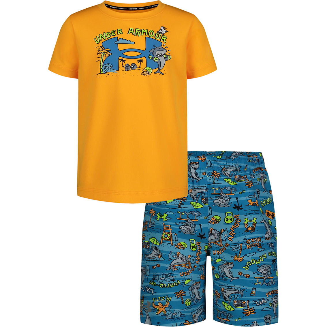 Under Armour Boys Shark Swim 2-pc. Set - Image 3 of 4