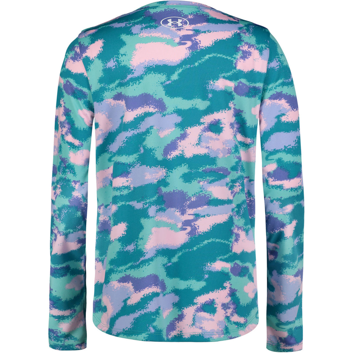 Under Armour Girls Dissolve Camo UPF 50+ Swim Top - Image 2 of 4