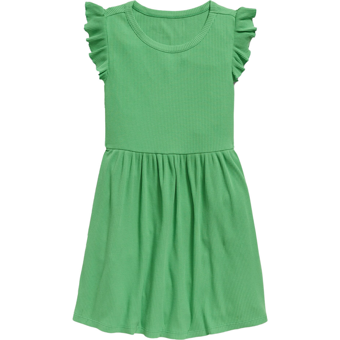 Old Navy Girls Ruffle Value Rib Dress - Image 3 of 3