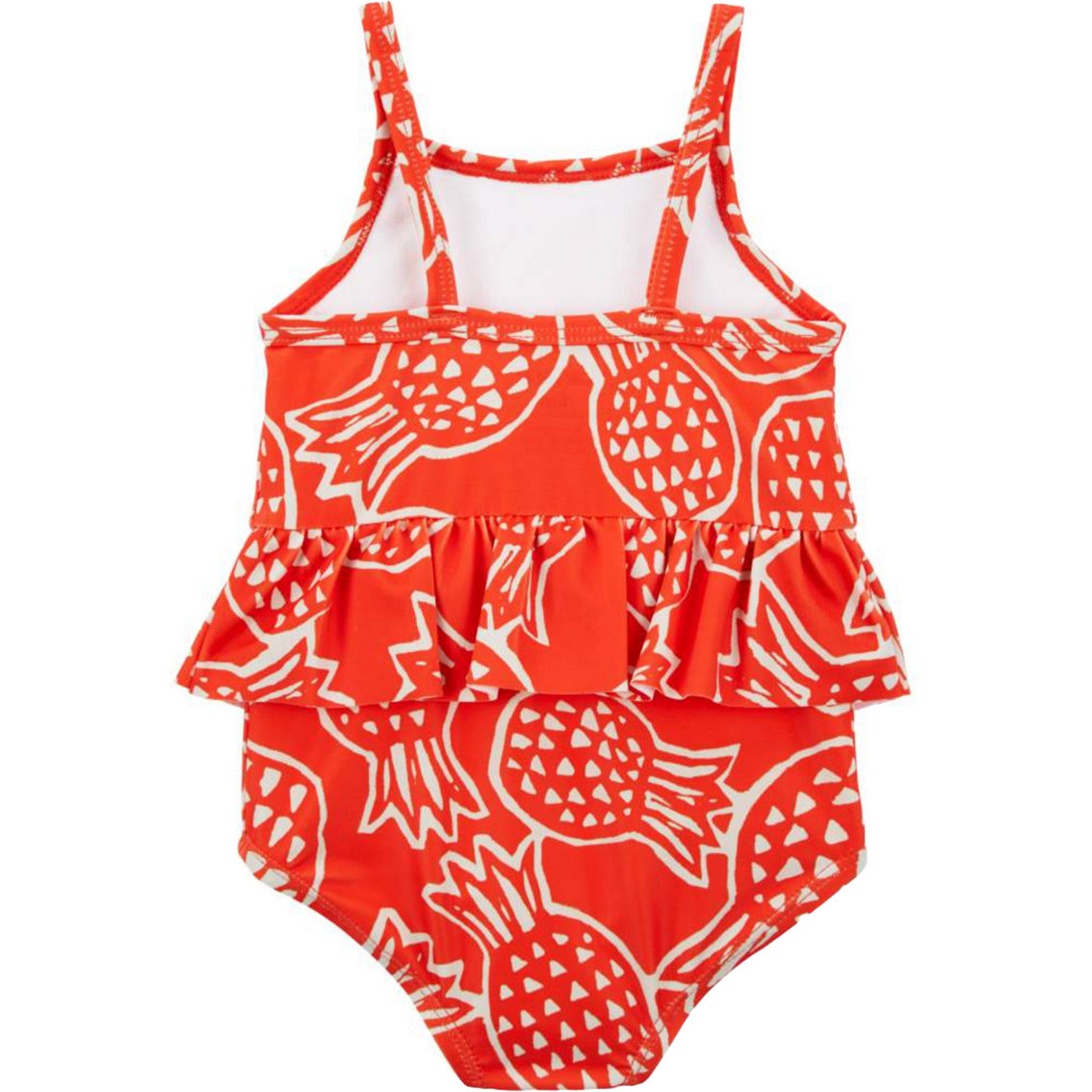 Carter's Baby Girls Pineapple Print Ruffled Swimsuit - Image 2 of 2