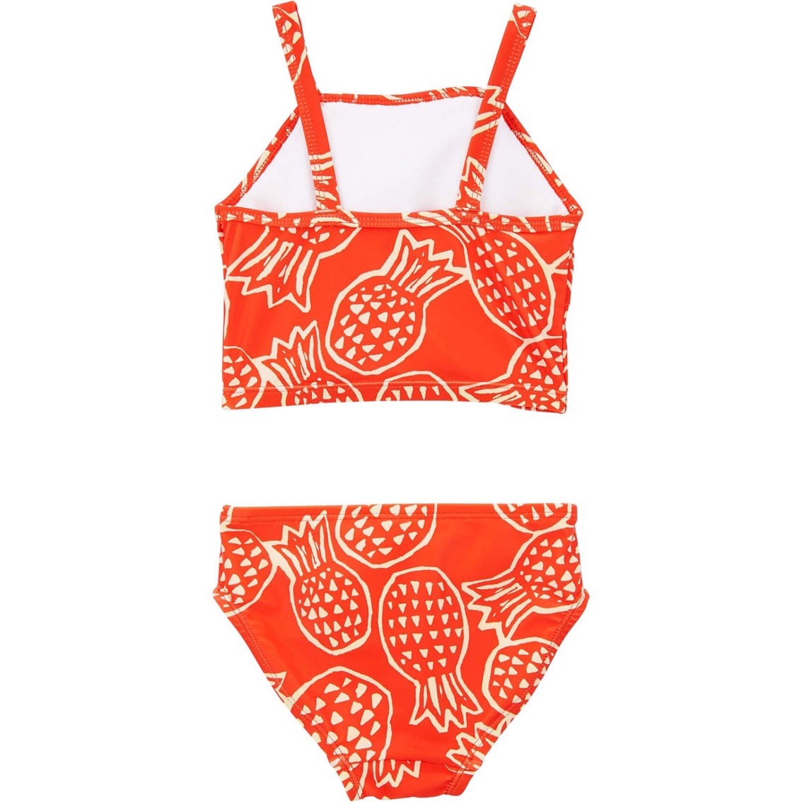 Carter's Toddler Girls Pineapple Ruffled Tankini Top and Bottoms 2 pc. Swimsuit Set - Image 2 of 3