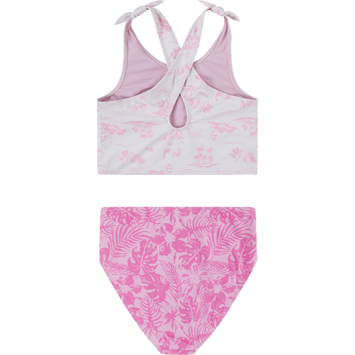 Hurley Girls Crossback Tankini 2 pc. Swimsuit - Image 2 of 4