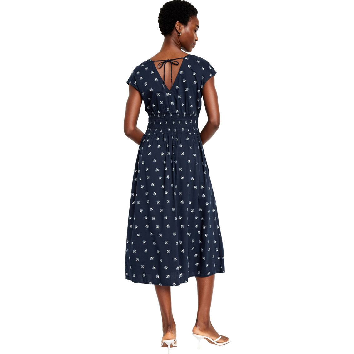 Old Navy Smocked Waist Midi Dress - Image 2 of 3