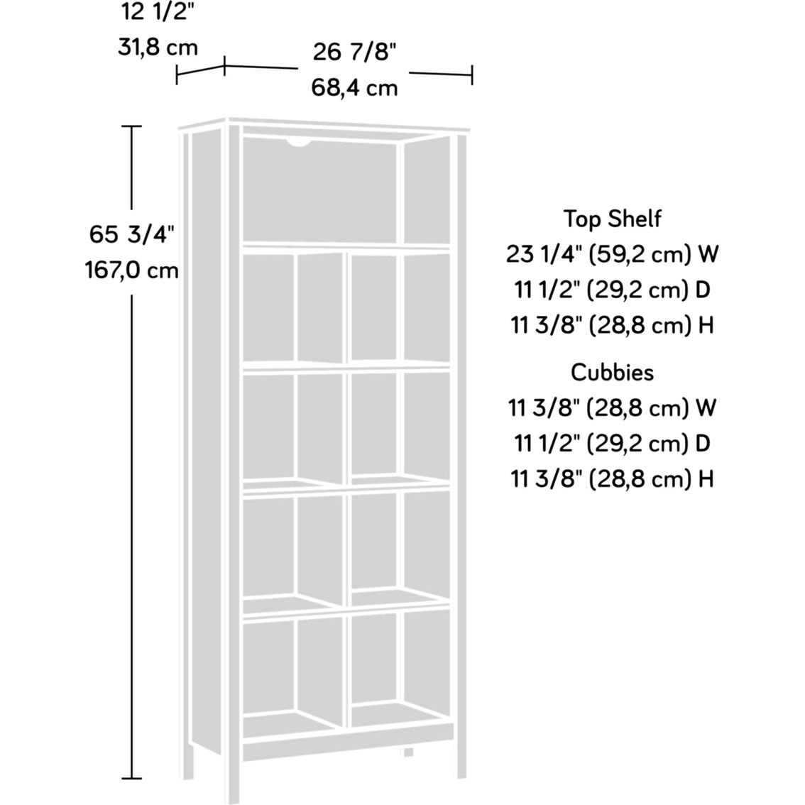 Sauder Select Tall Cubby Bookcase - Image 3 of 3