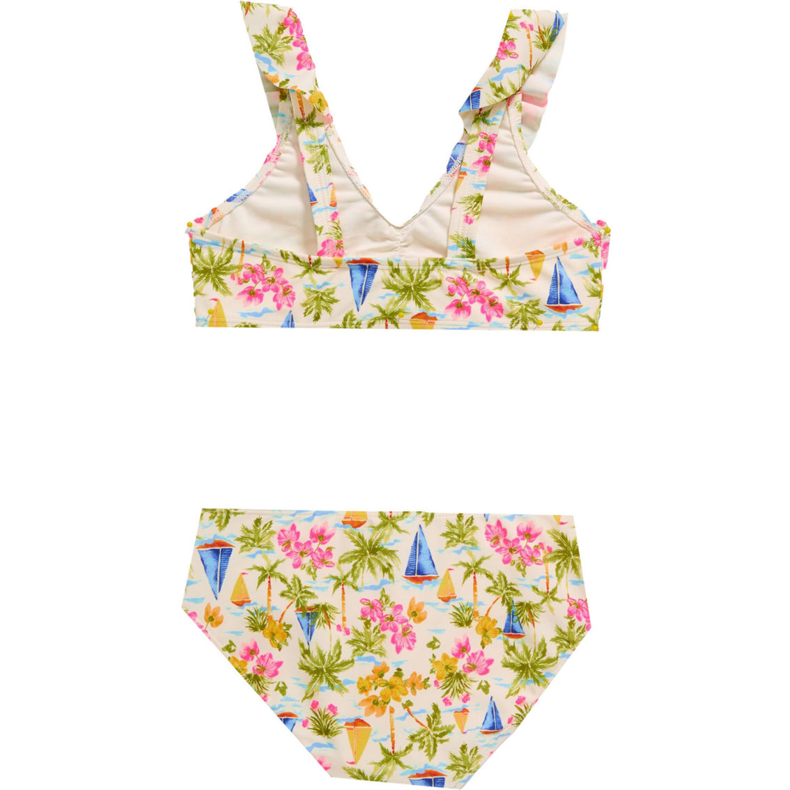 Old Navy Girls Ruffle 2 pc. Swimsuit - Image 2 of 2