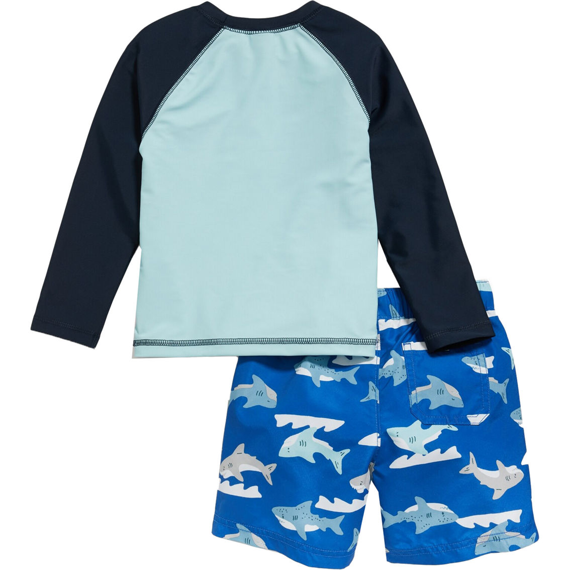 Old Navy Toddler Boys Rashguard Top and Swim Trunks 2 pc. Set - Image 2 of 2