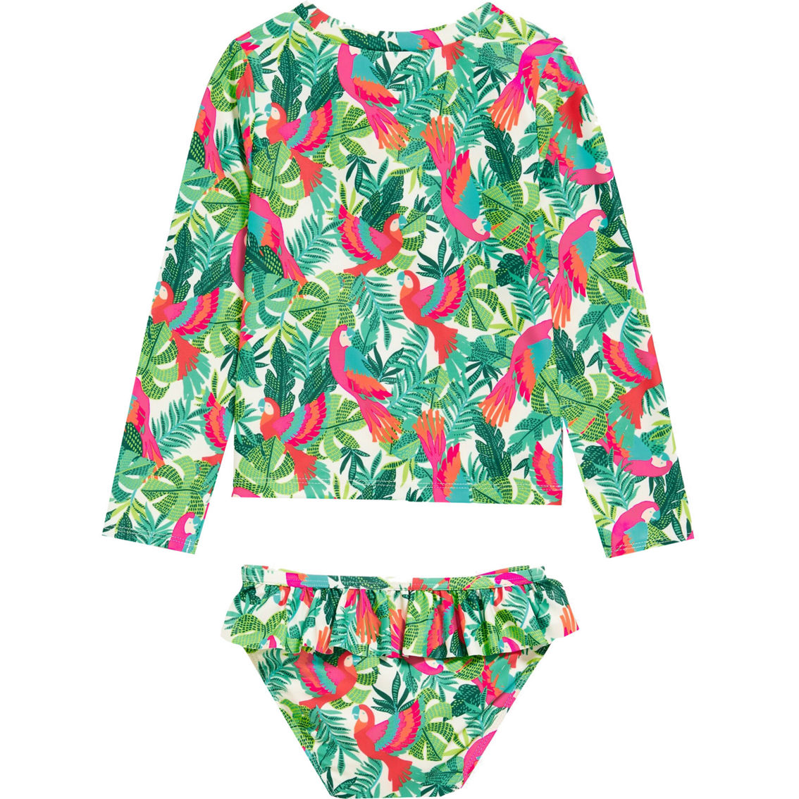 Old Navy Toddler Girls Rashguard 2 pc. Swimsuit - Image 2 of 2