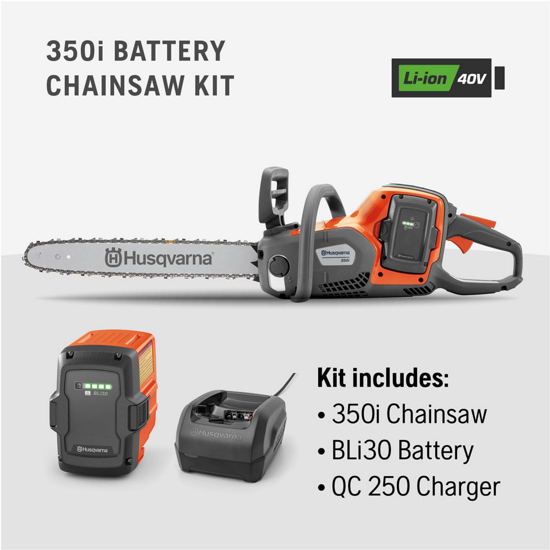 Husqvarna Power Axe 350i 18 in. Cordless Chainsaw - Image 2 of 8