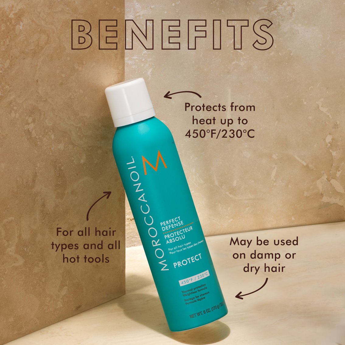 Moroccanoil Perfect Defense Heat Protectant Spray 6 oz. - Image 3 of 3