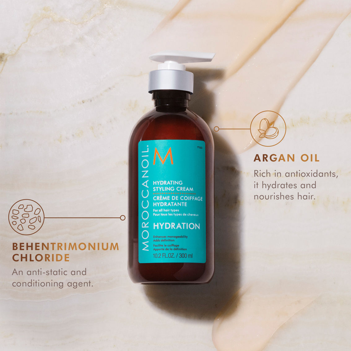 Moroccanoil Hydrating Styling Cream 10.2 oz. - Image 3 of 4