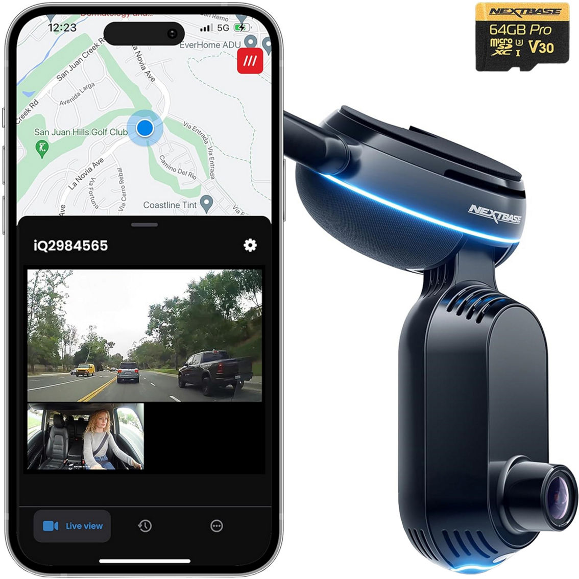 Nextbase iQ 2K Smart Dash Cam with 4G/LTE and GPS - Image 3 of 4