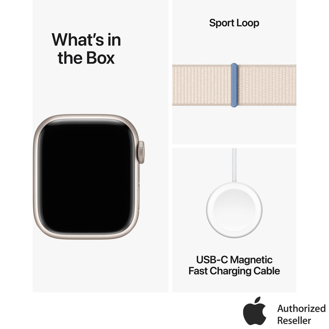 Apple Watch Series 9 GPS Cell 41mm Aluminum Case with Sport Loop Band - Image 9 of 10