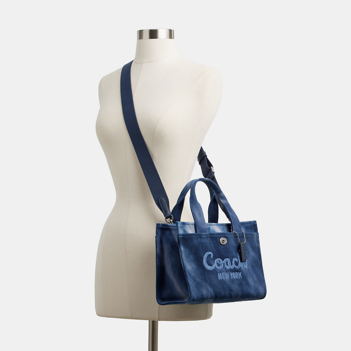 Coach Tie Dye Cargo Midnight Navy Tote 26 - Image 5 of 6