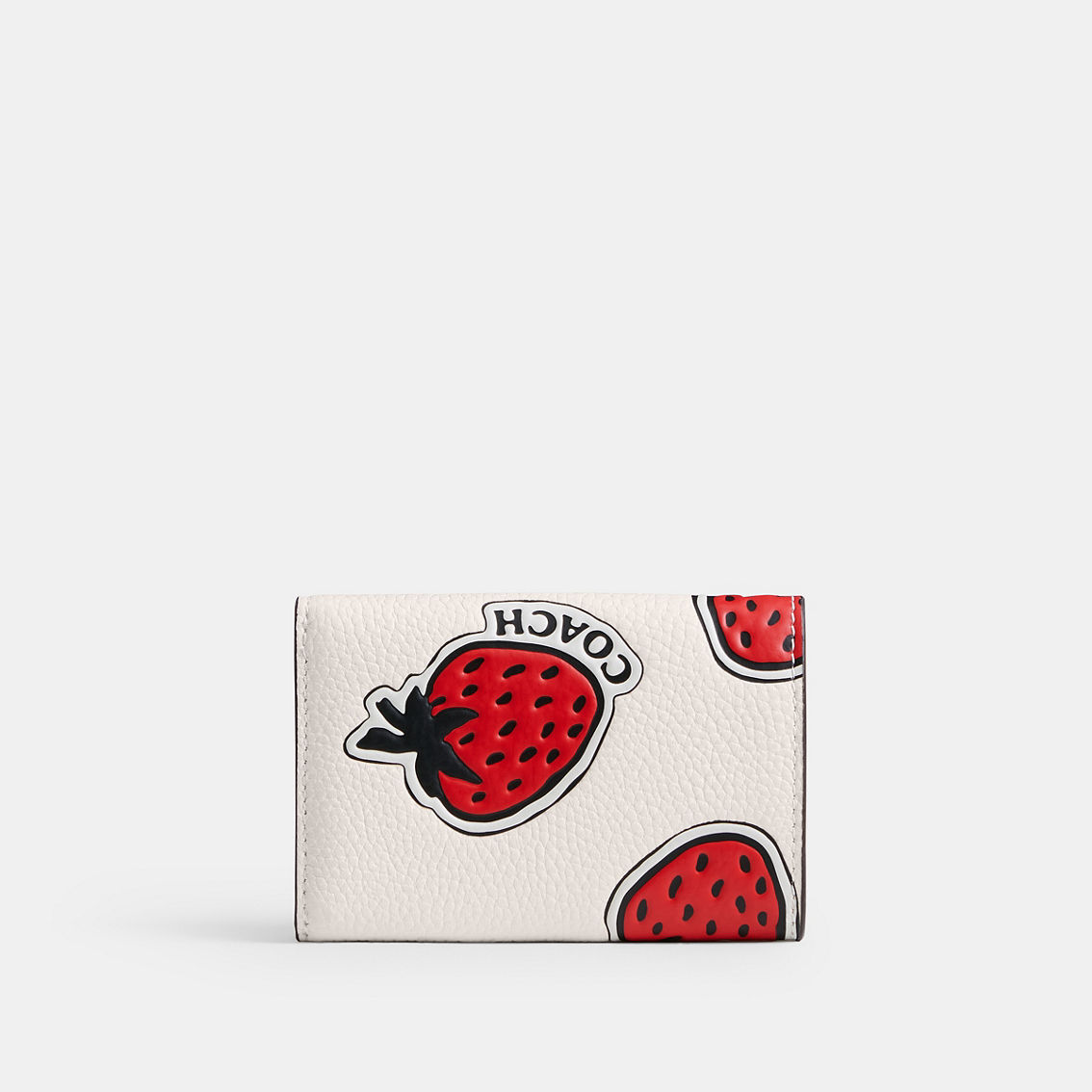 Coach Strawberry Printed Leather Essential Mini Trifold Wallet - Image 2 of 3