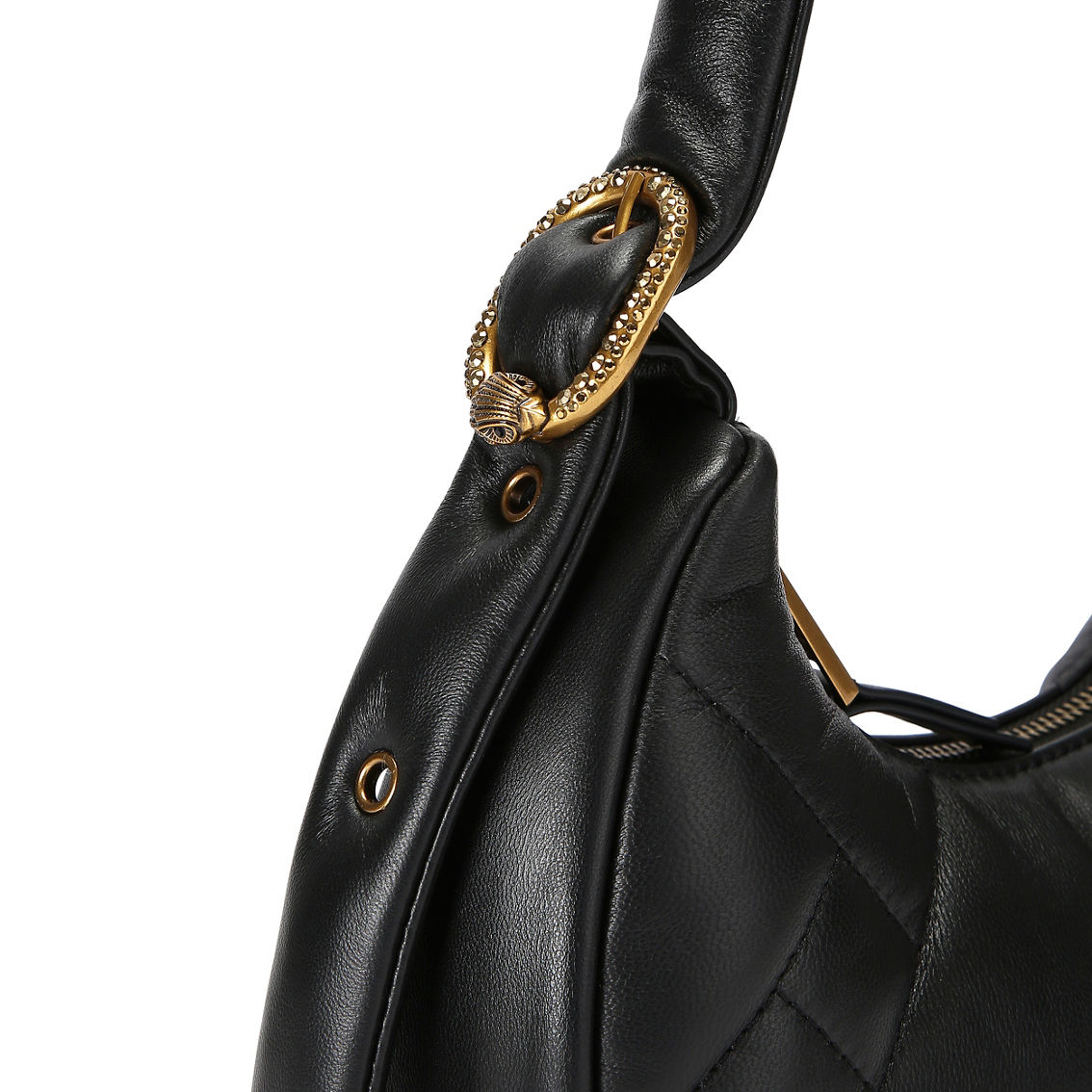 Kurt Geiger Black Kensington Puff Small Hobo Purse - Image 4 of 4