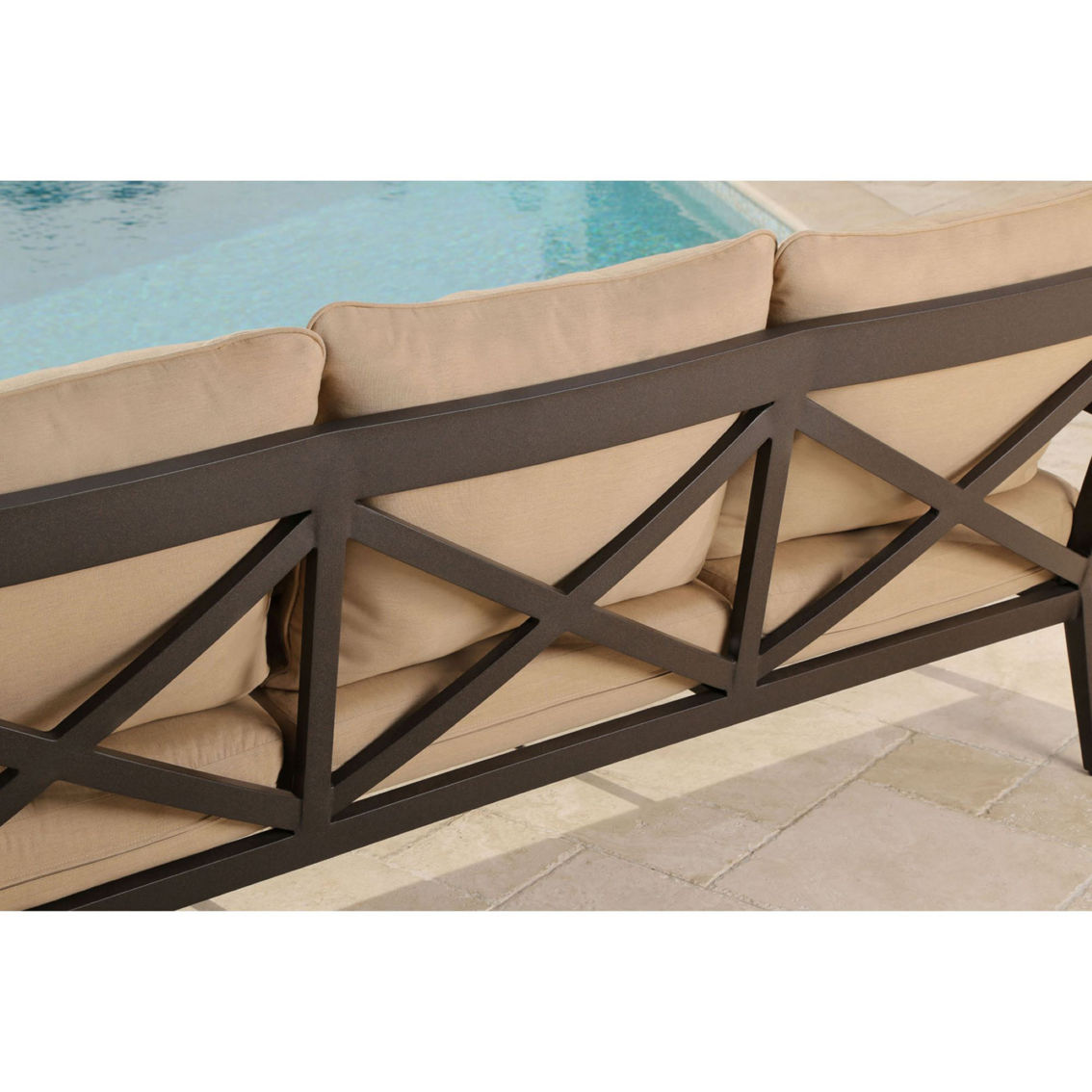 Abbyson Mia Outdoor Seating 4 pc. Set - Image 3 of 5