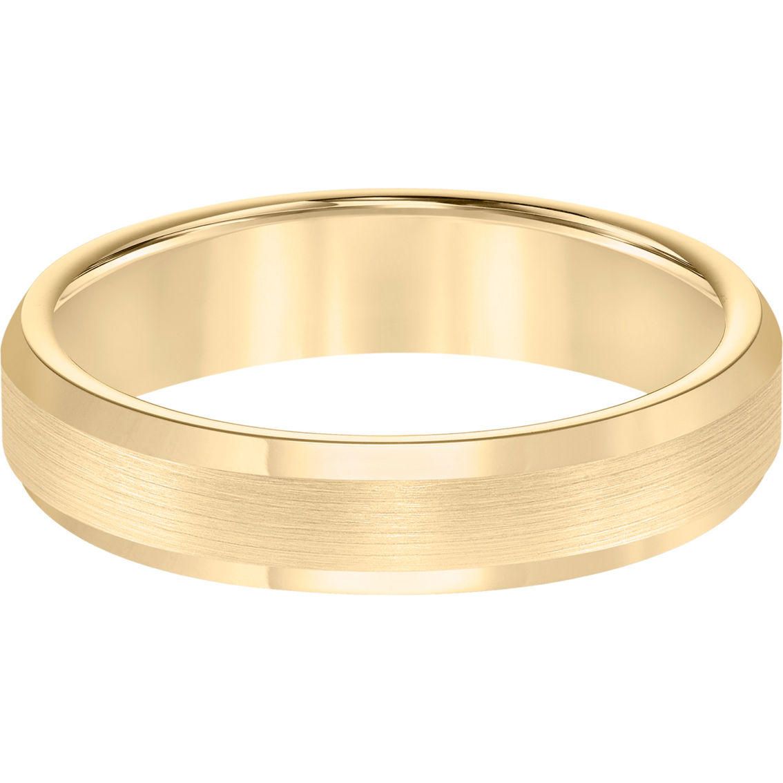 GTX Yellow Tungsten 5mm Satin Finish Comfort Fit Band - Image 3 of 3