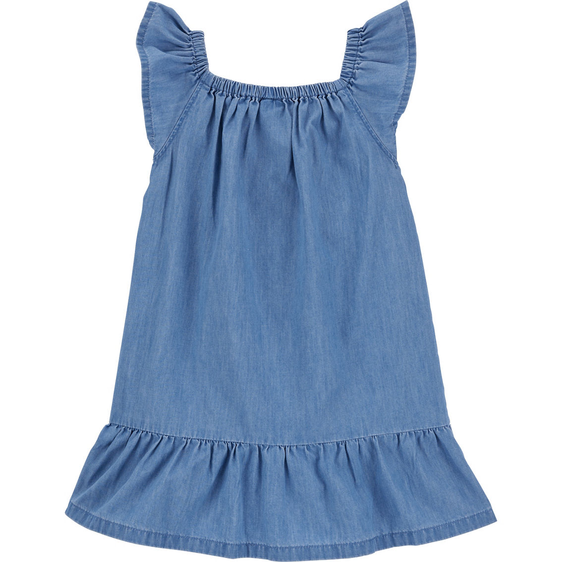 Carter's Toddler Girls Flutter-Sleeve Embroidered Chambray Dress - Image 2 of 2