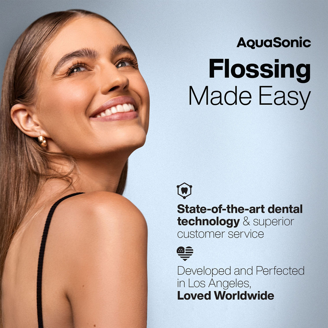 AquaSonic Elite Water Flosser Rechargeable with 4 Tips and 4 Mode Oral Irrigator - Image 6 of 6