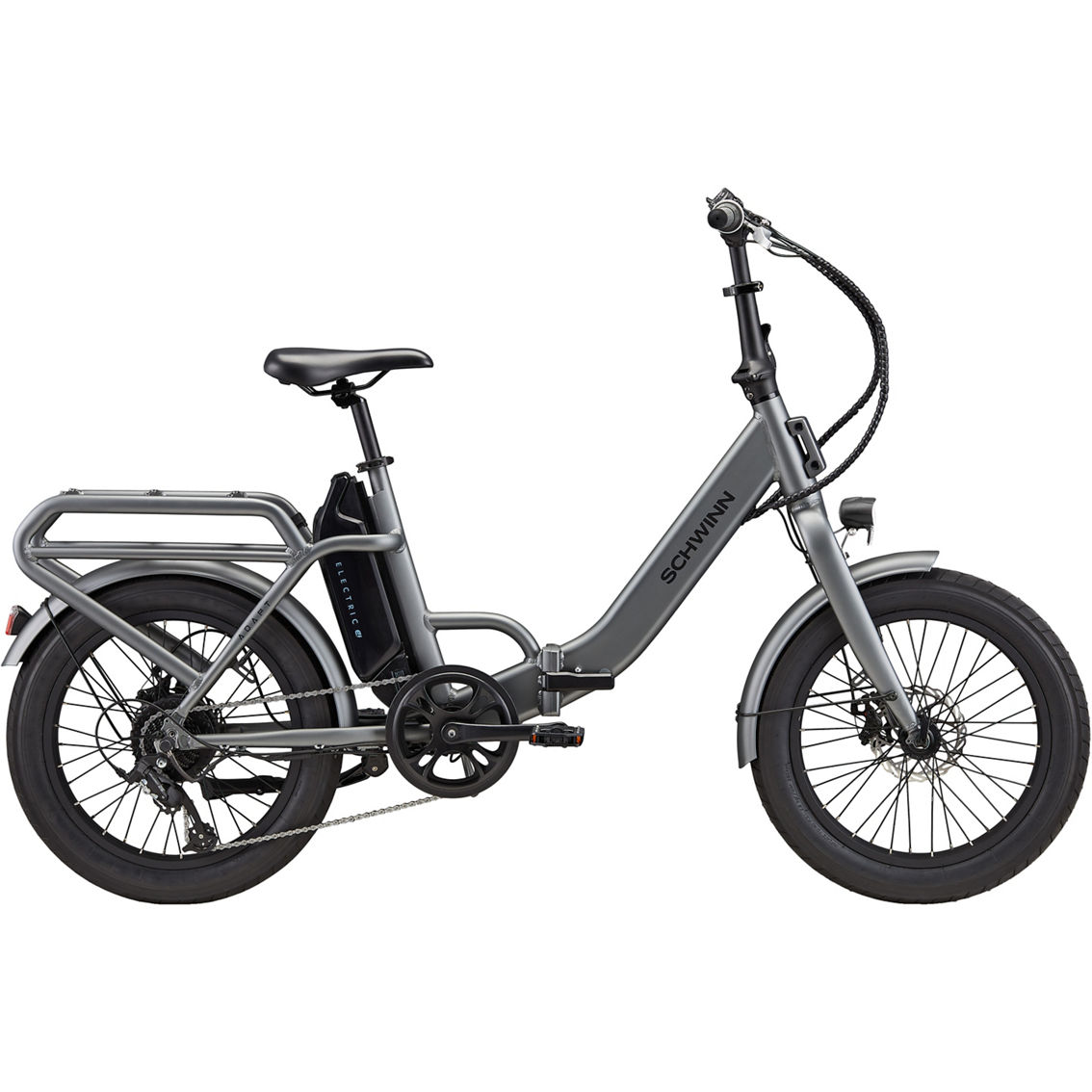 Schwinn Adult 20 in. Adapt Folding Electric Bike, Gray - Image 3 of 4