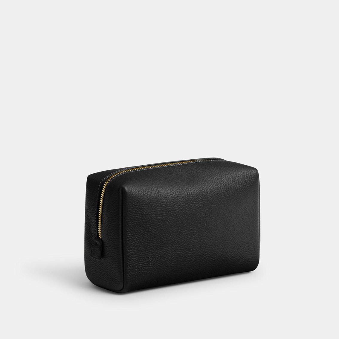 Coach Polished Pebble Leather Essential Cosmetic Pouch, Black - Image 3 of 4