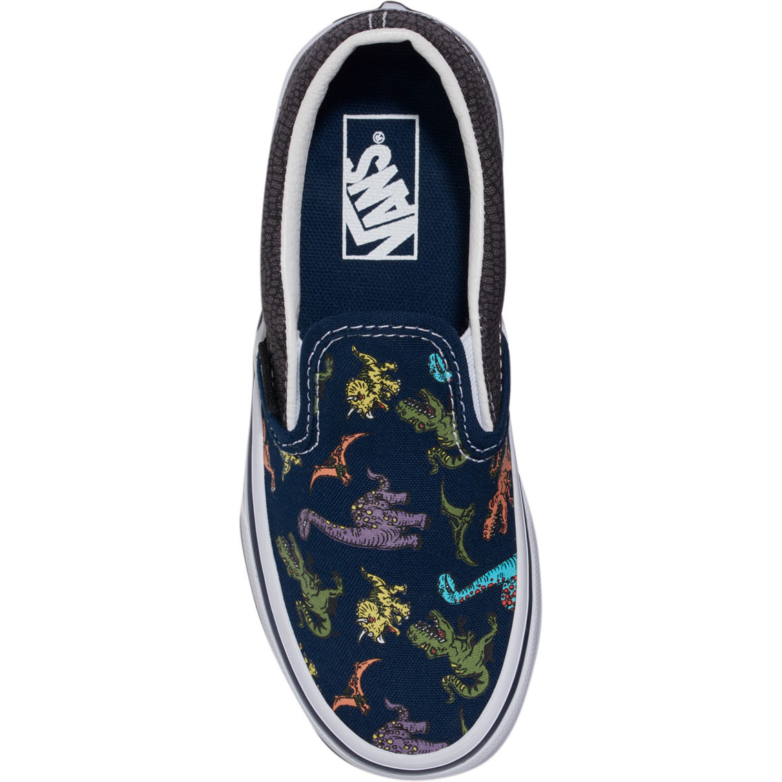 Vans Preschool Boys Classic Glow Dino Slip On Shoes - Image 3 of 5