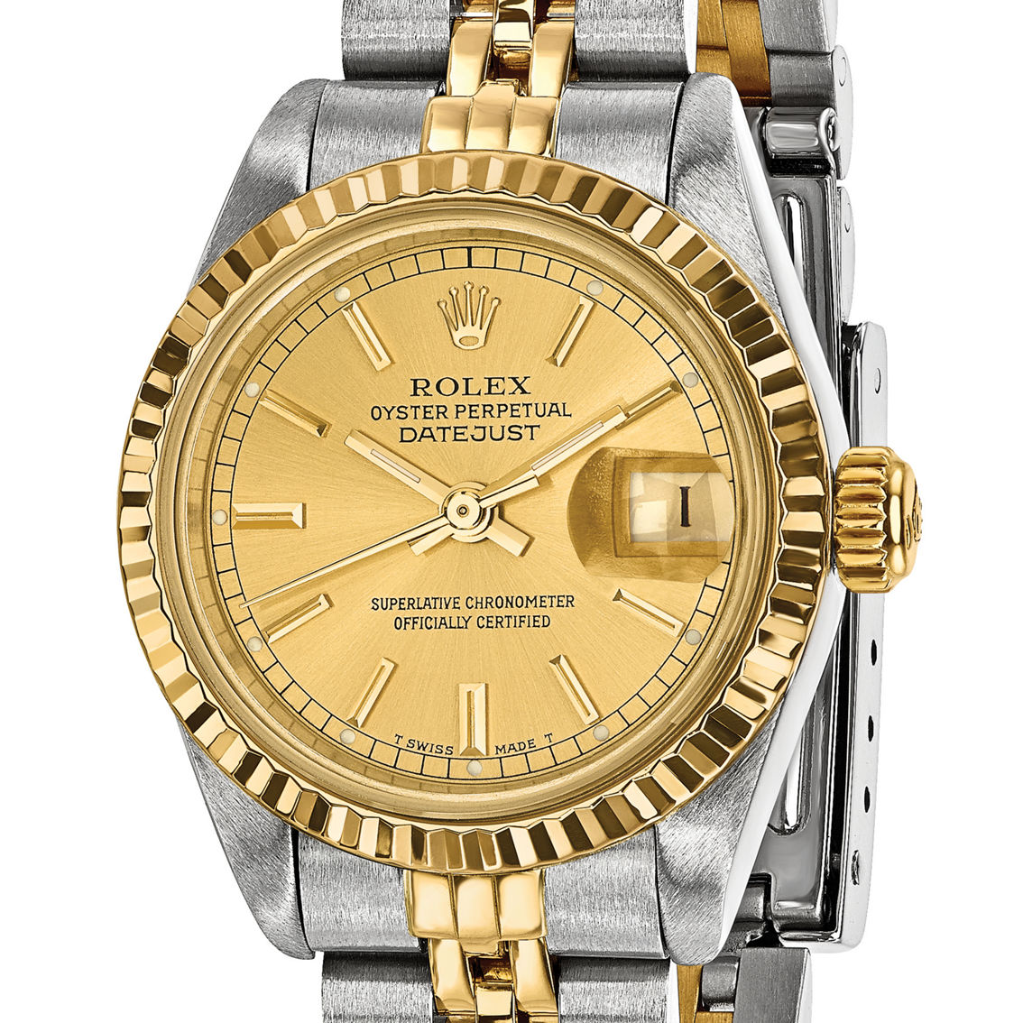 Swiss Crown Women's Rolex-Independently Certified Champagne Dial Watch (Pre-owned) - Image 5 of 8