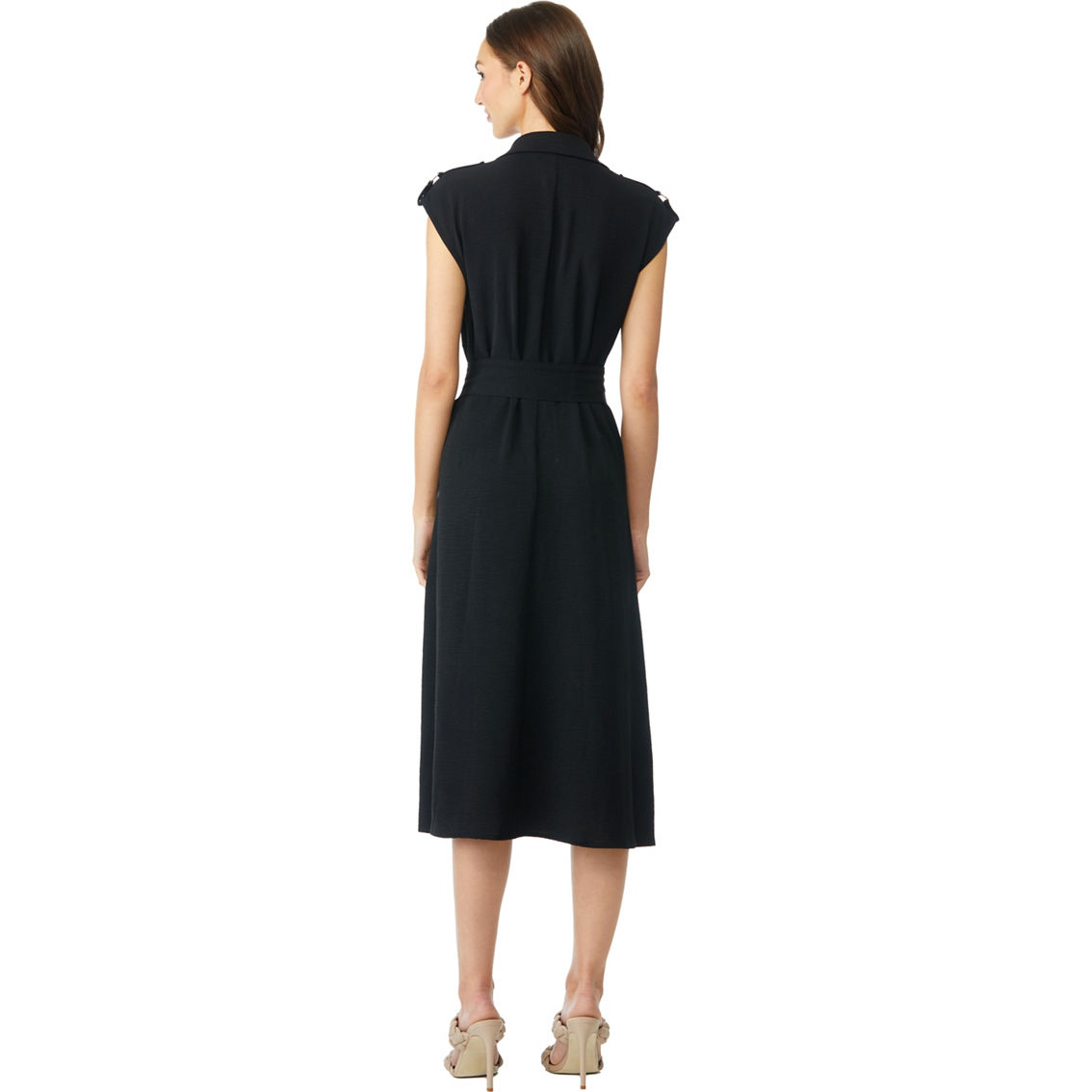 SOHO Emma & Michele Belted Midi Shirt Dress - Image 2 of 3