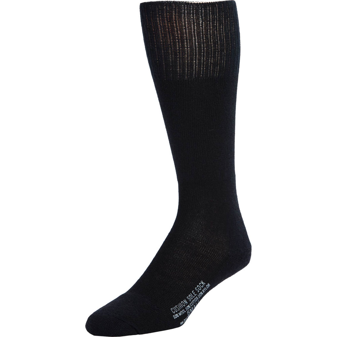 DLATS Cotton Nylon Wool Black Socks
