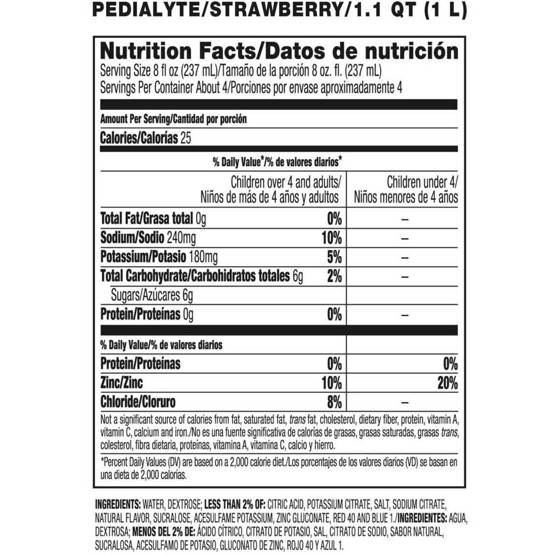 Pedialyte Advanced Care Strawberry 1.1 Qt. - Image 2 of 2