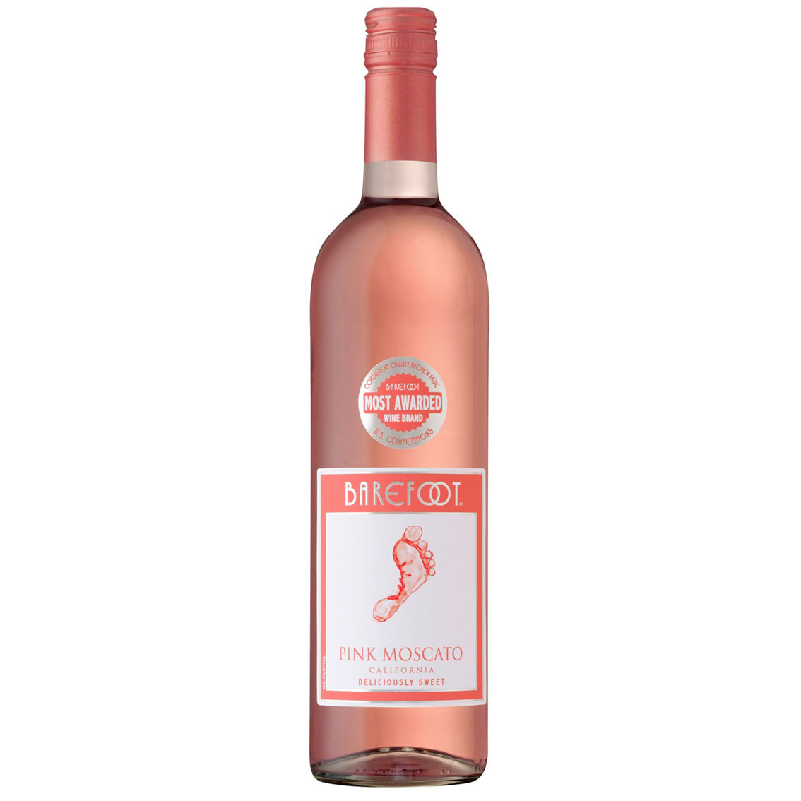 Barefoot Pink Moscato 750ml - Image 1 of 2